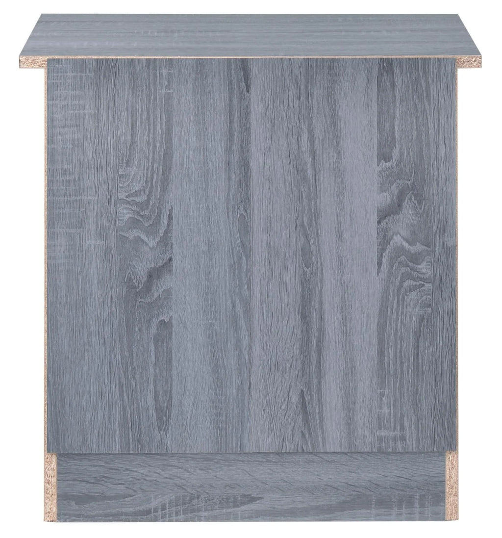 Gray 3 Drawer Nightstand A240