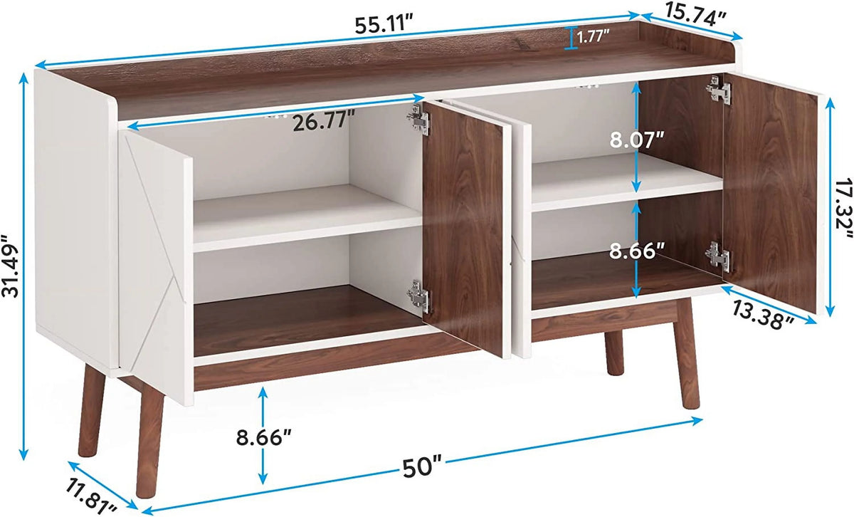 55" Buffet Cabinet with Storage and Doors S2564