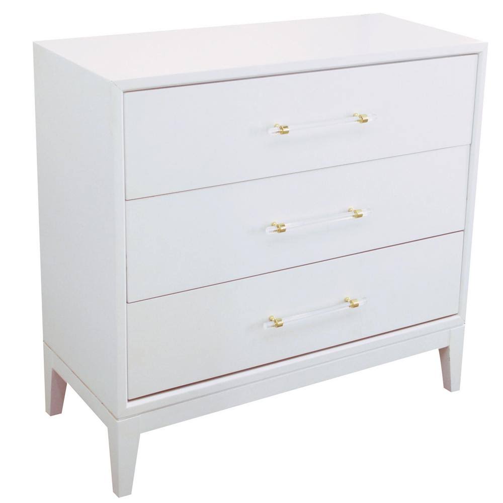 White Lacquer Hall Chest K62264