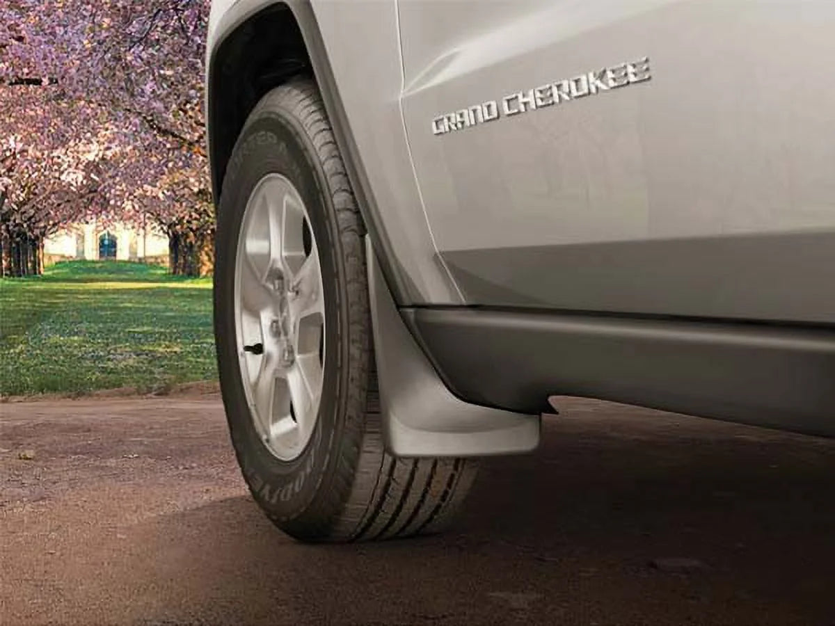 Black No Drill Splash Guard MudFlaps, Front Pair B46384