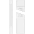Fluted PVC Pilaster with Capital and Base (Pair) N52715
