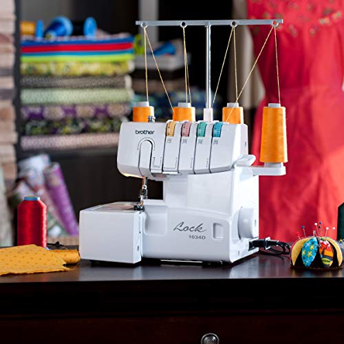 White Heavy-Duty Metal Frame Overlock Machine U97107