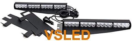 32 Watt Blue LED Emergency Beacon Light Bar Pack of 2 Q245209