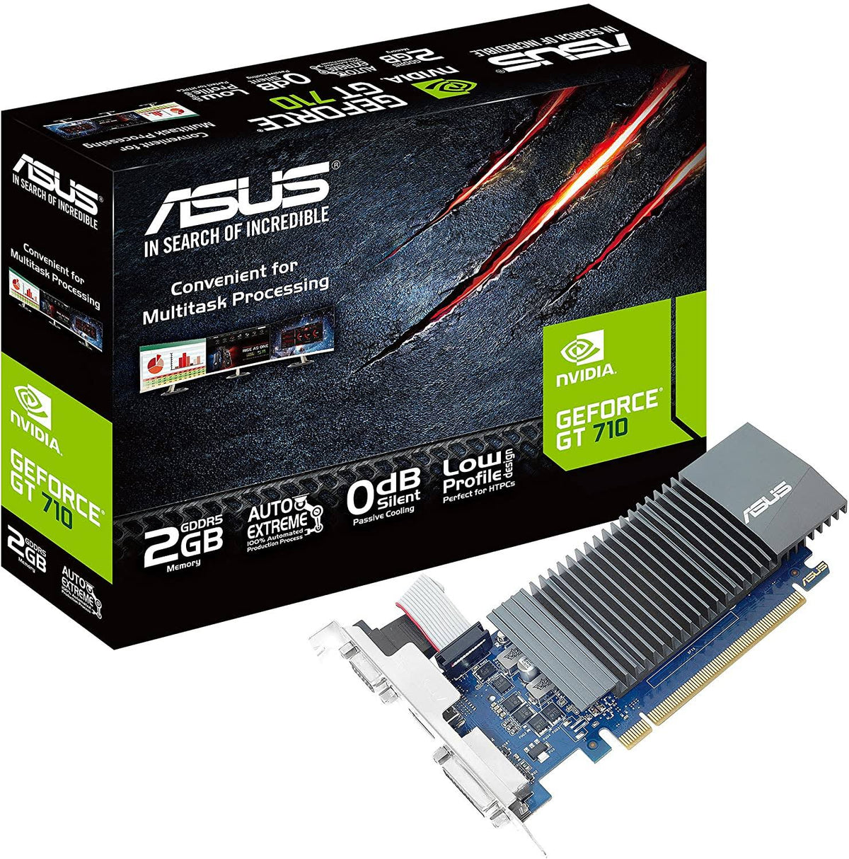 GeForce GT 710 2 GB GDDR5 Low-Profile Graphic Card L713084