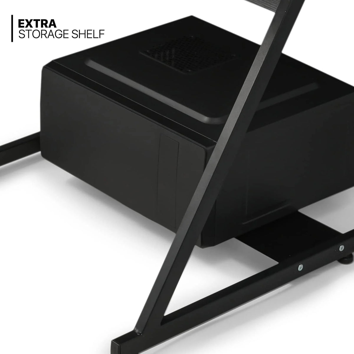 Black 3 Tier Z-Shape Computer Desk P779