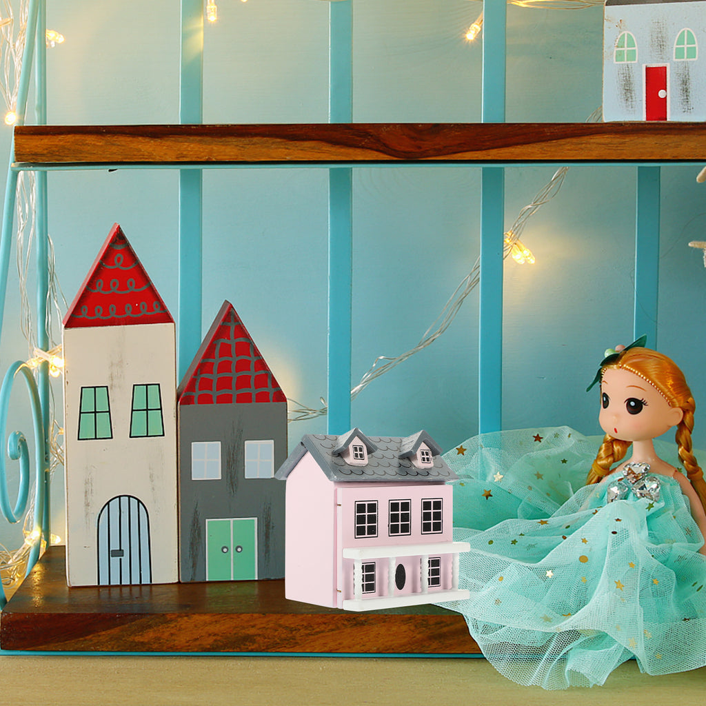 Miniature Wooden Doll House Villa H8558