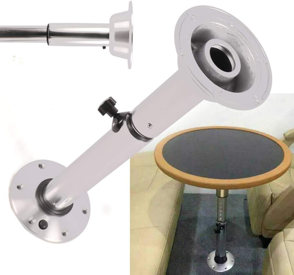 Silver Adjustable Height Table Pedestal Stand Base H9293
