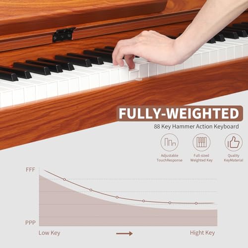 88 Key Weighted Digital Piano with Triple Pedal F8267