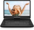16.9" Portable DVD Player with 14.1" HD Screen, Rechargeable Battery, Dual Speakers X64106