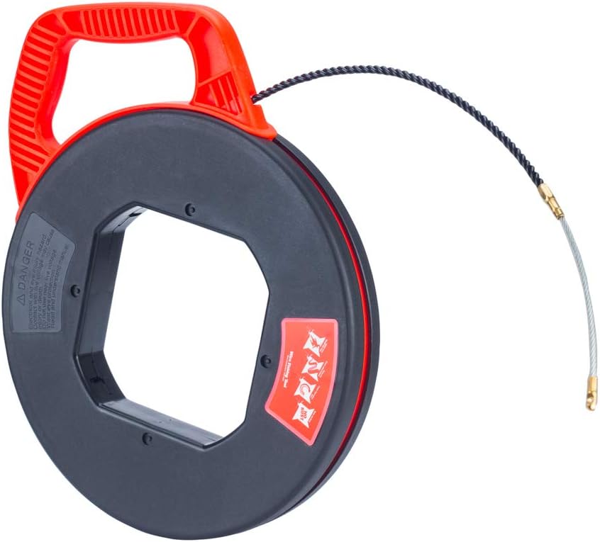 100FT Polyester 3 Core Braid Pulling Fish Tape with Red Winding Case K31662
