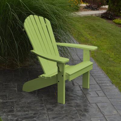 Tropical Lime Plastic Adirondack Chair U43144