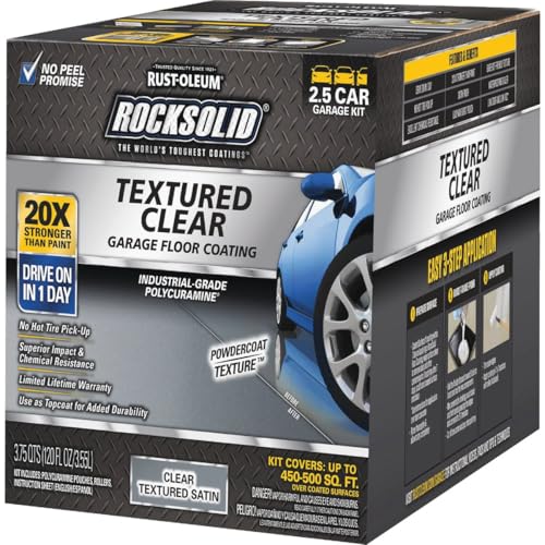 2.5 Car Kit Textured Clear Garage Floor Coating Y698058