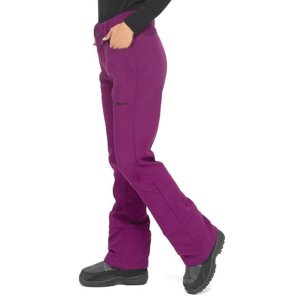 Plum Fleece lined Softshell Ski Snow Pant N4299