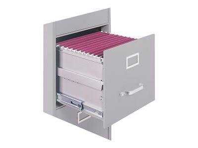 2-Drawer Vertical File Cabinet Locking Letter Gray B163094