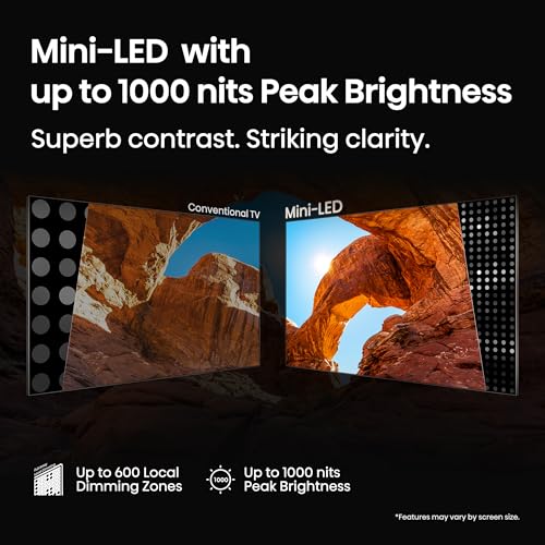 55" Mini-LED 4K UHD Smart TV, QLED, Native 144Hz, HDR10+, Dolby Vision IQ, Dolby Atmos, Black F224