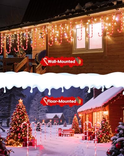 24 Pack 22" Solar Candy Cane Lights C546503