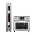 5-in-1 Air Fryer + 9-Bottle Wine Refrigerator Cooking Bundle V249110