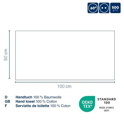 Smoke Blue Hand Towel Q409
