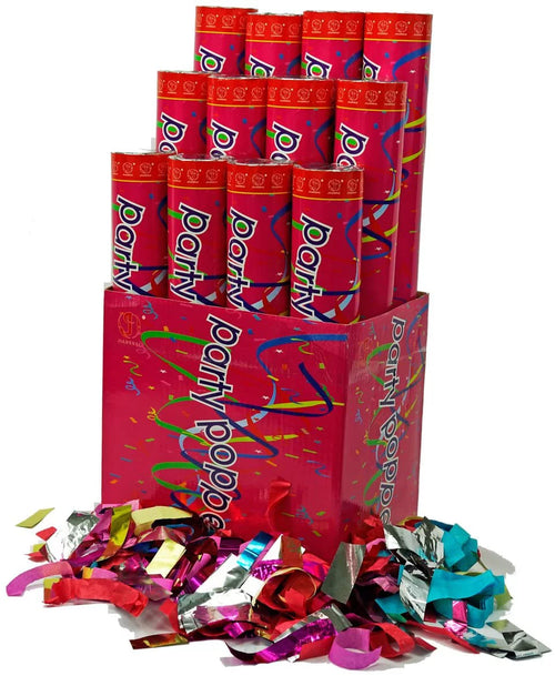 12 Pack 12 Inch Confetti Cannons Party Poppers X80072