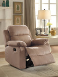 Brown Microfiber Recliner D2355