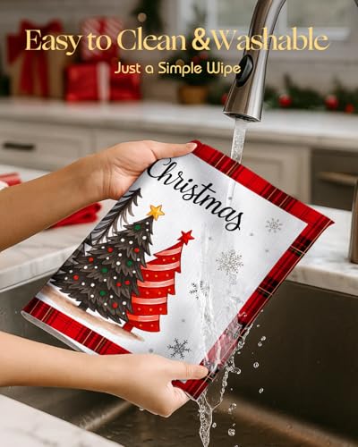 Christmas Placemats Set of 4 Buffalo Plaid Y39704