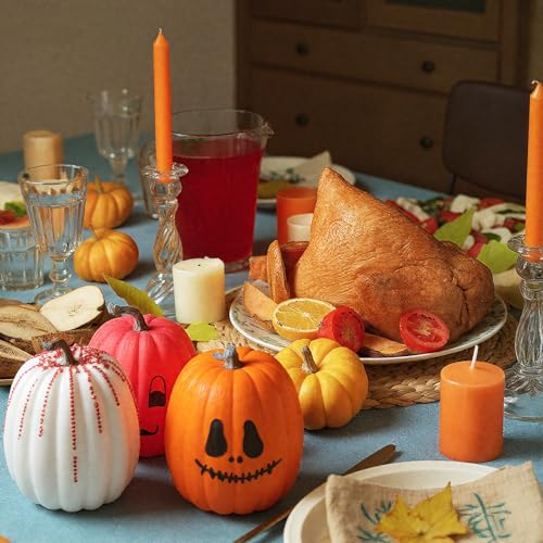 4 Sets 9.1 Inch Artificial Foam Pumpkins U590