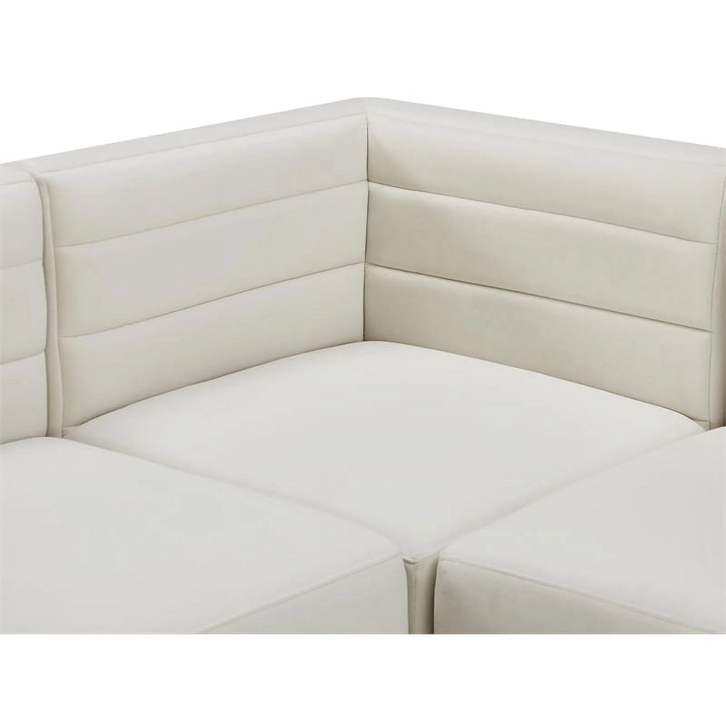 Cream Velvet Modular Sofa C65055
