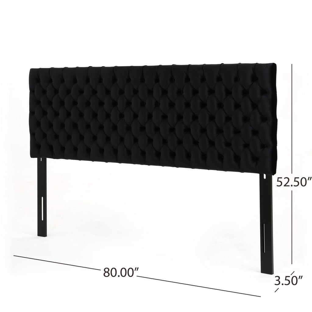 Light Beige Button Tufted Headboard King R869017