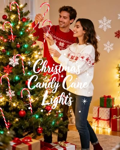 24 Pack 22" Solar Candy Cane Lights C546503