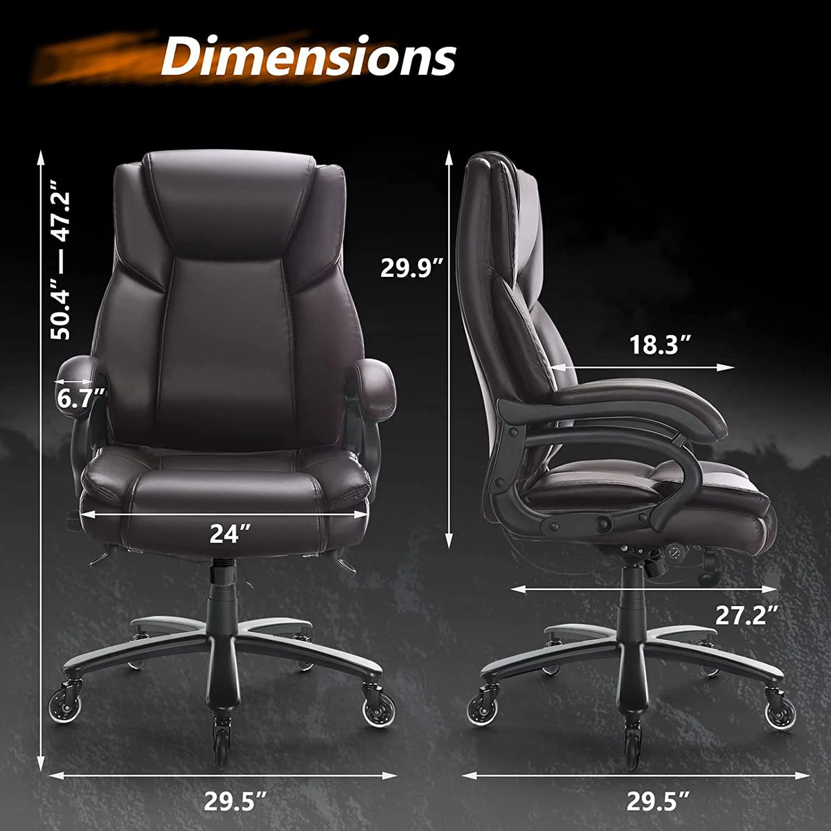 Heavy Duty High Back Office Chair with Tilt Lock Z4161