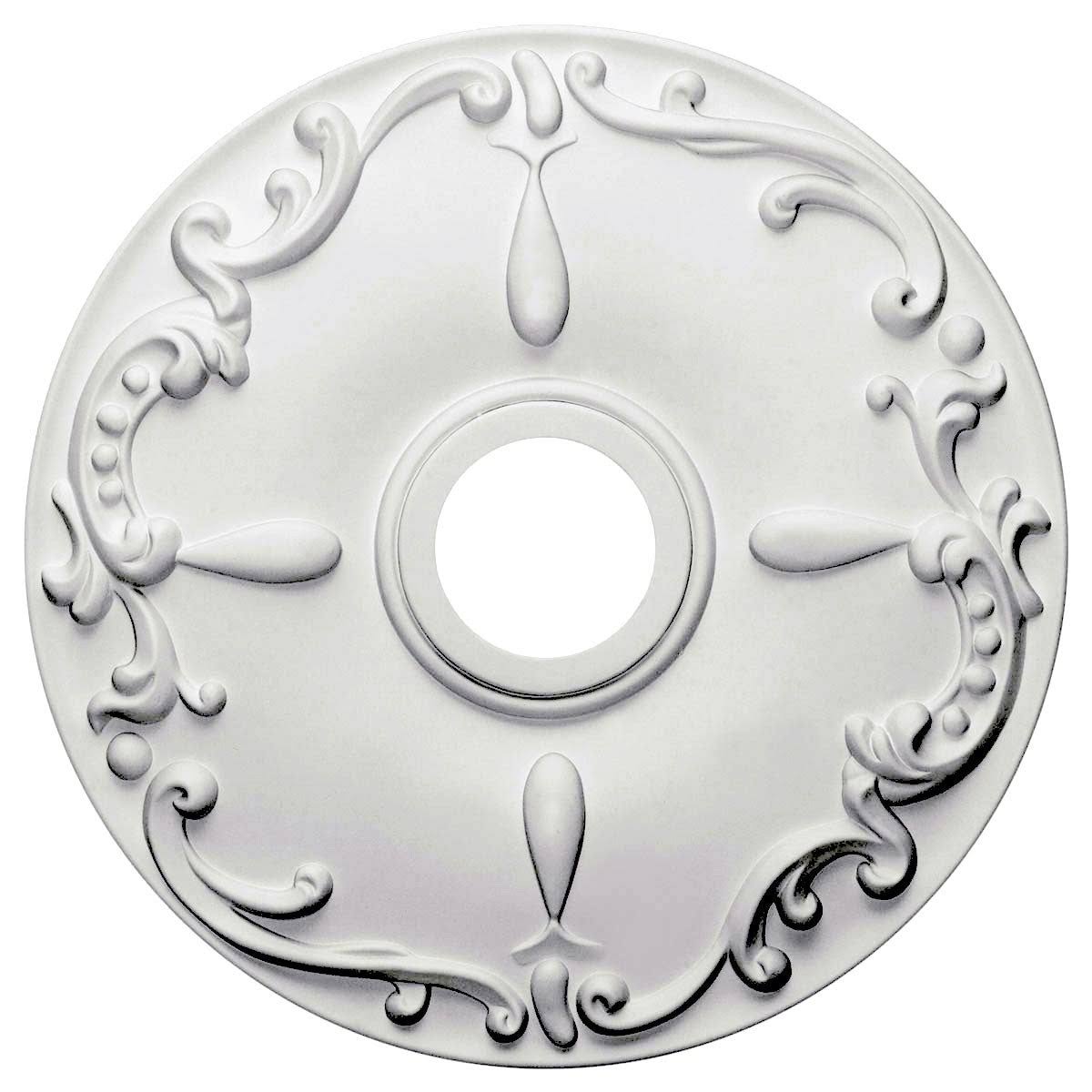 18 inchod x 3 1/2 inchid x 1 1/4 inchp Hand-Painted Stone Hearth Crackle Ceiling Medallion S9789
