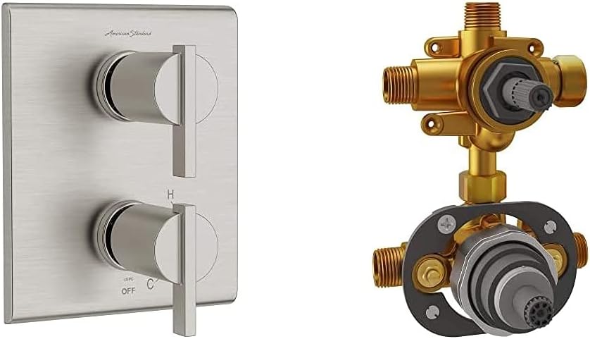 Brushed Nickel 2-Handle Shower Diverter Trim Y746