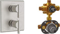 Brushed Nickel 2-Handle Shower Diverter Trim Y746