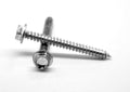 3/8-12 x 3/4 Sheet Metal Screw Hex Washer Head Type AB Low Carbon Steel Zinc Plated M130