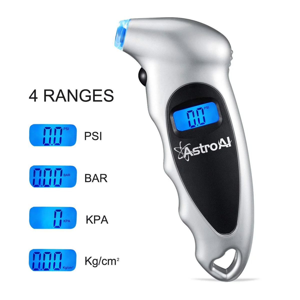 3 Pack Digital Tire Pressure Gauge 150 Psi 4 Settings H775002
