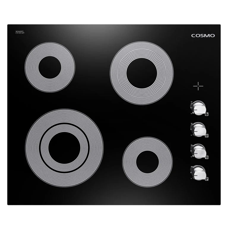 24 Electric Ceramic Glass Cooktop with 4 Elements O294
