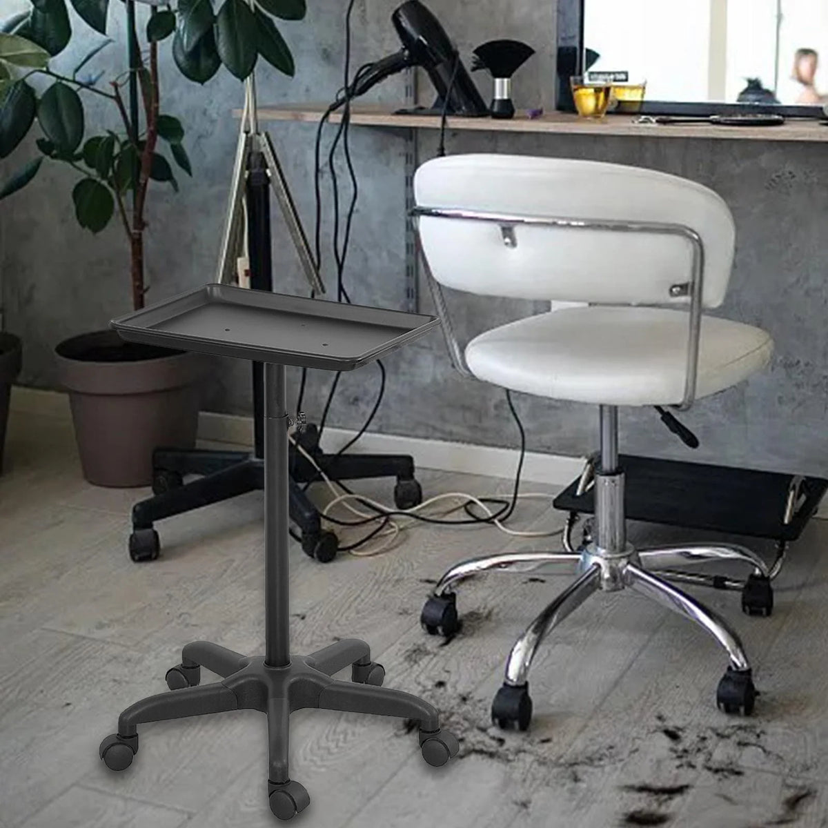 Black Rolling Salon Trolley U37305