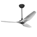 60 Ceiling Fan with Brushed Aluminum Blades and Black Finish J525