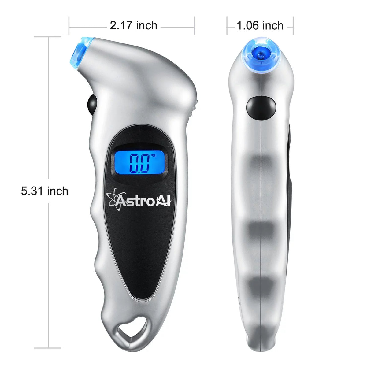 3 Pack Digital Tire Pressure Gauge 150 Psi 4 Settings H775002