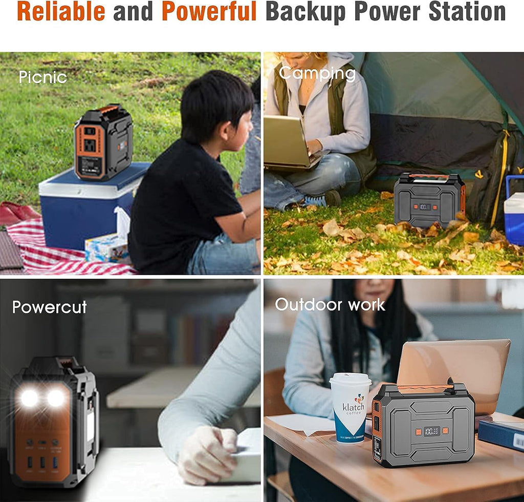 Portable Power Station 100W, 146Wh/39600mAh Lithium Battery with USB-C and AC Outlet S75501