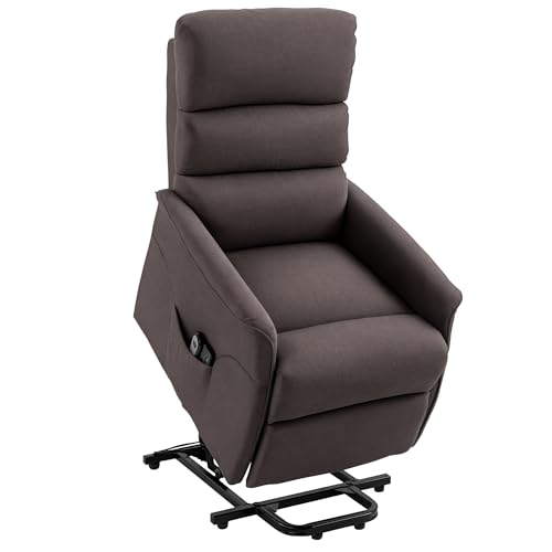 Black Fabric Power Lift Recliner Chair with Remote Control A193550