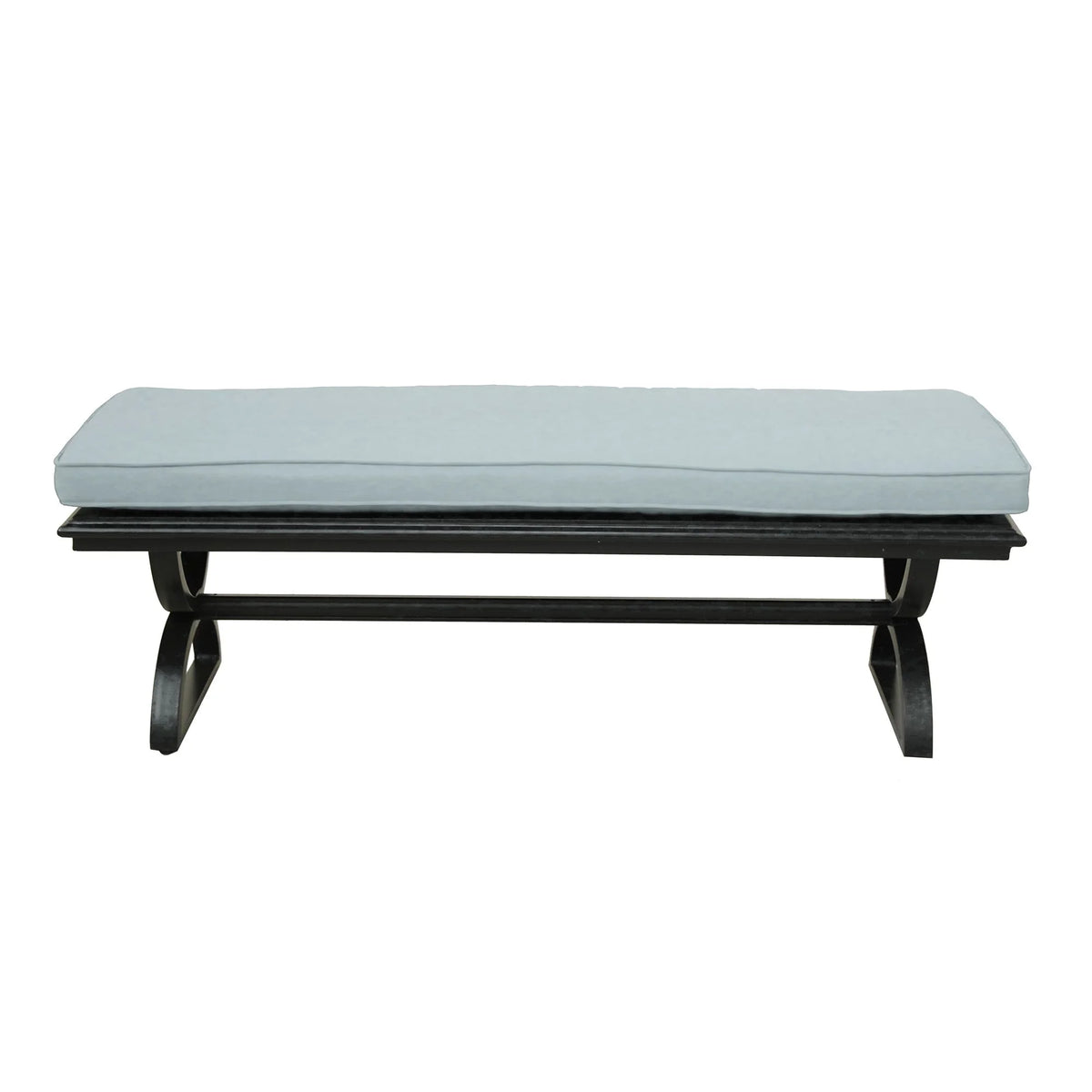 Aluminum Outdoor Dining Bench with Cushion O52287
