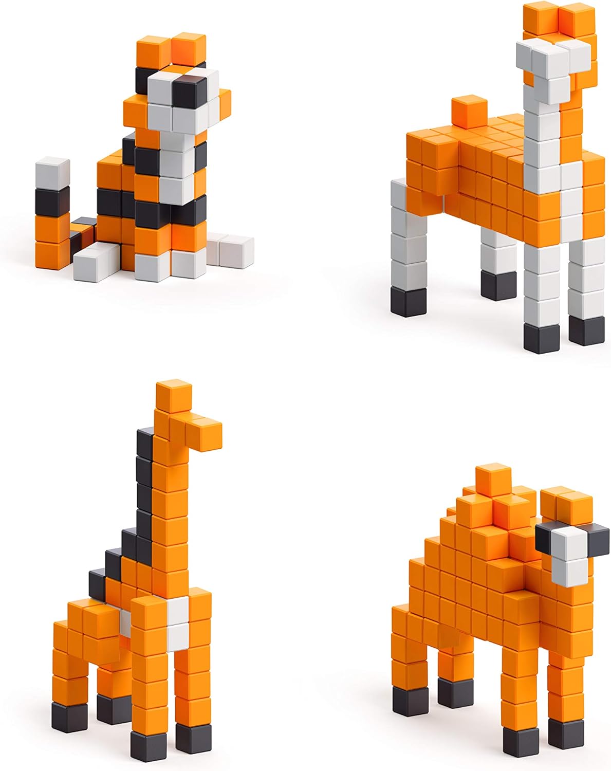 Orange Animals Magnetic Blocks Set H31751