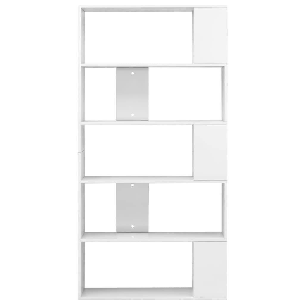 High Gloss Black Book Cabinet Room Divider Chipboard C4660