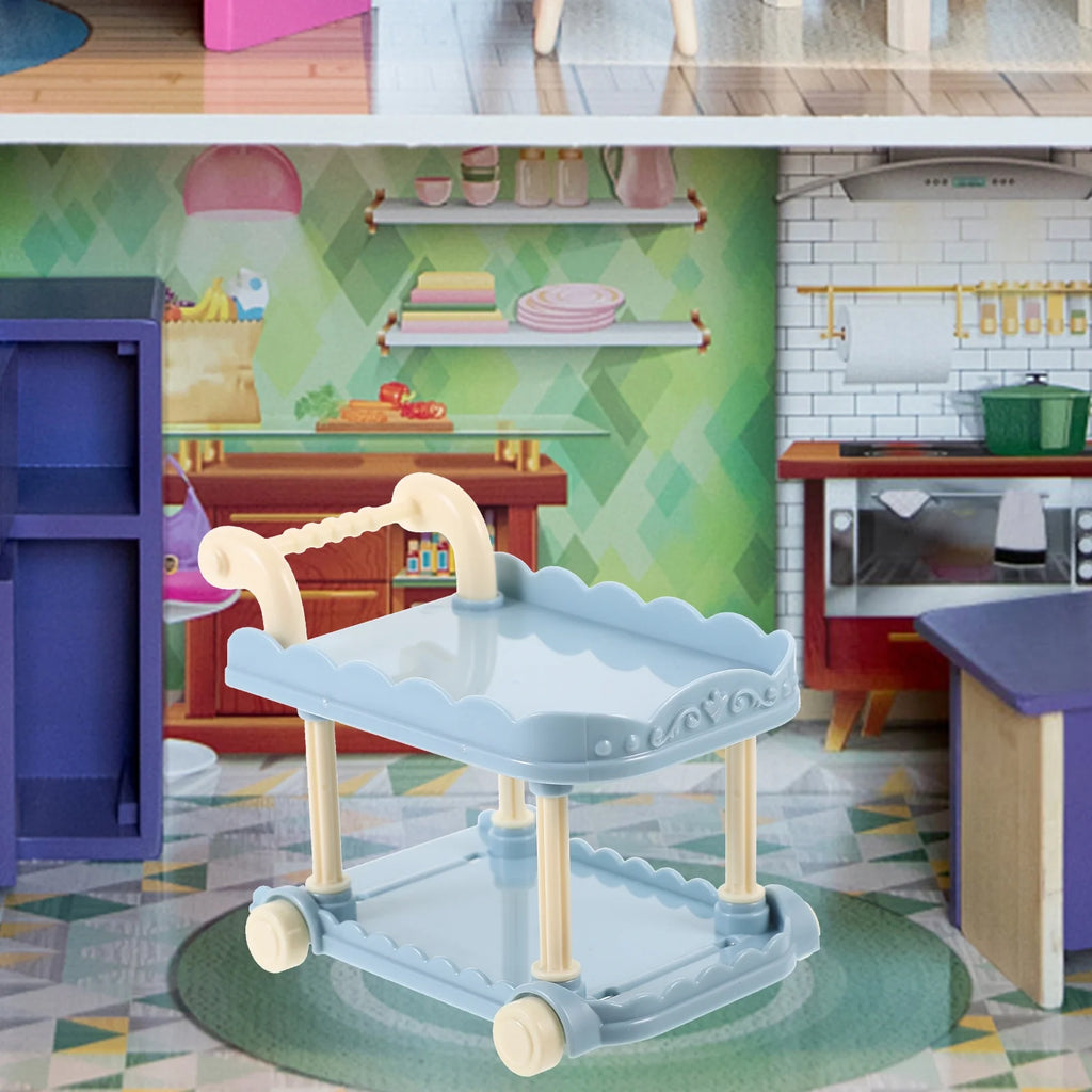 Tabletop Miniature Kitchen Cart Dollies B221431