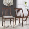 Walnut Dining Chair Set of 2 A212