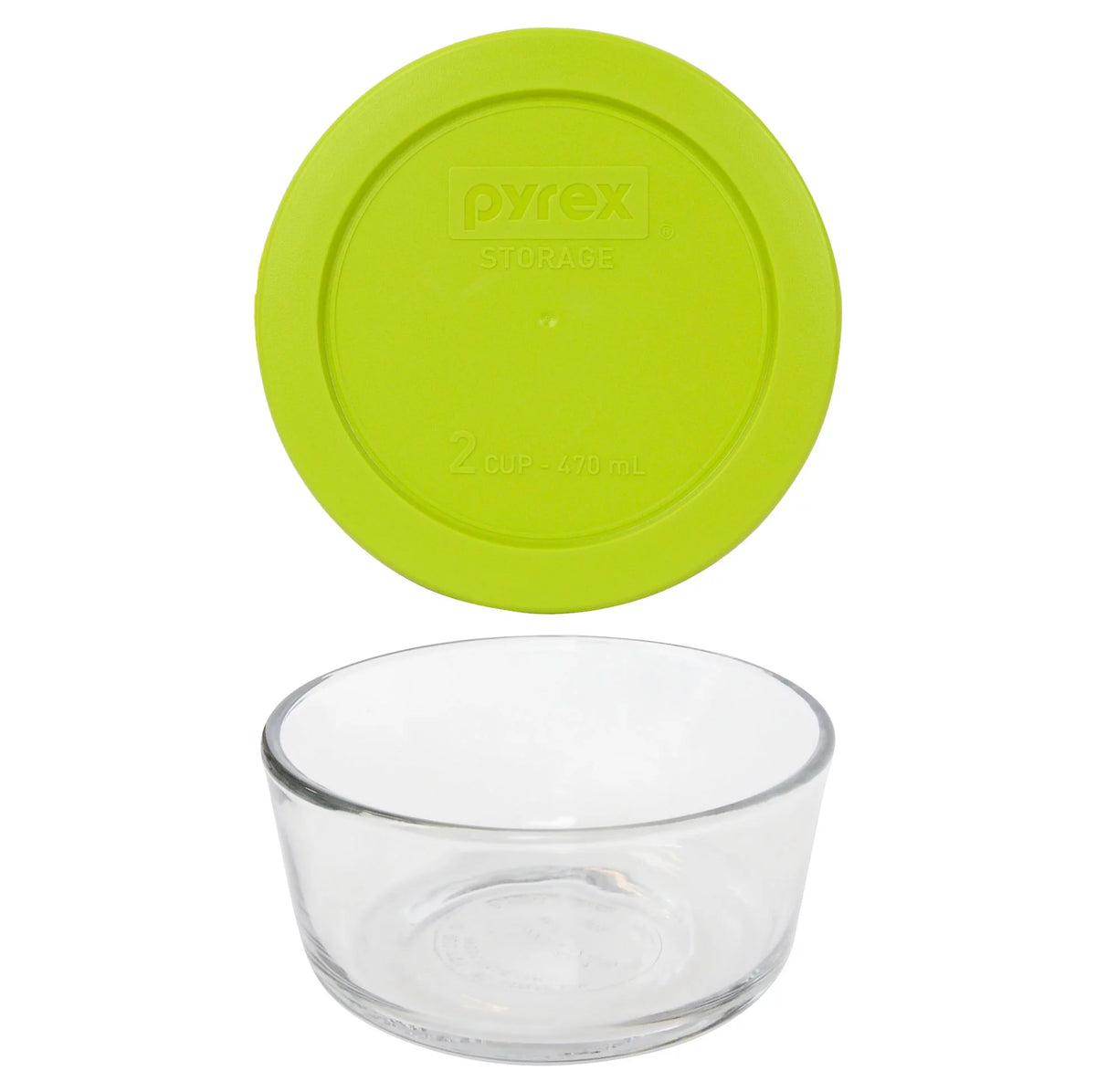 2-Cup Glass Storage Bowl with Plastic Lid O80485