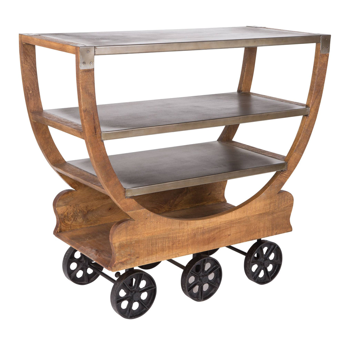 Mango Wood Cart W666959