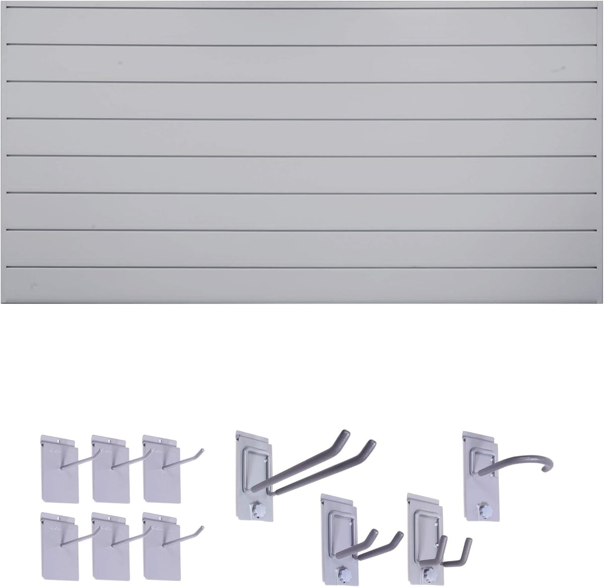6" Starter Bundle (8x4 ft) with 10-Piece Locking Hook Kit (White) H423