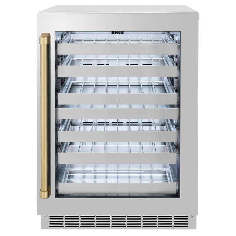 24 in. Dual Zone 44-Bottle Wine Cooler with Glass Door C920
